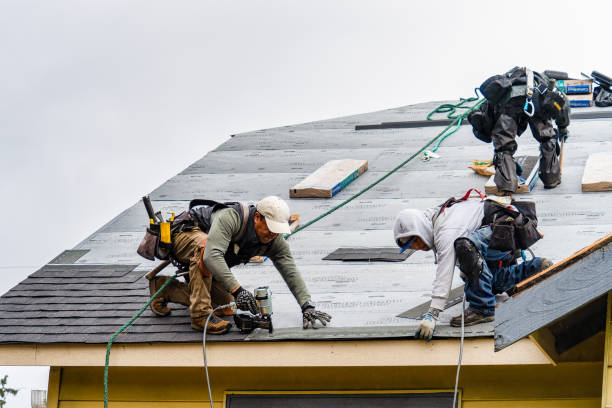 Professional Roof Replacement technician working in Porter Ranch, CA